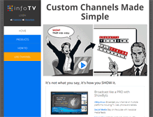 Tablet Screenshot of infotv.ca